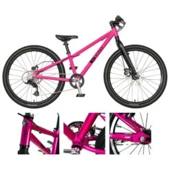 KUbikes 24S MTB Disc 8-Speed Kids Bike - Pink Glaze