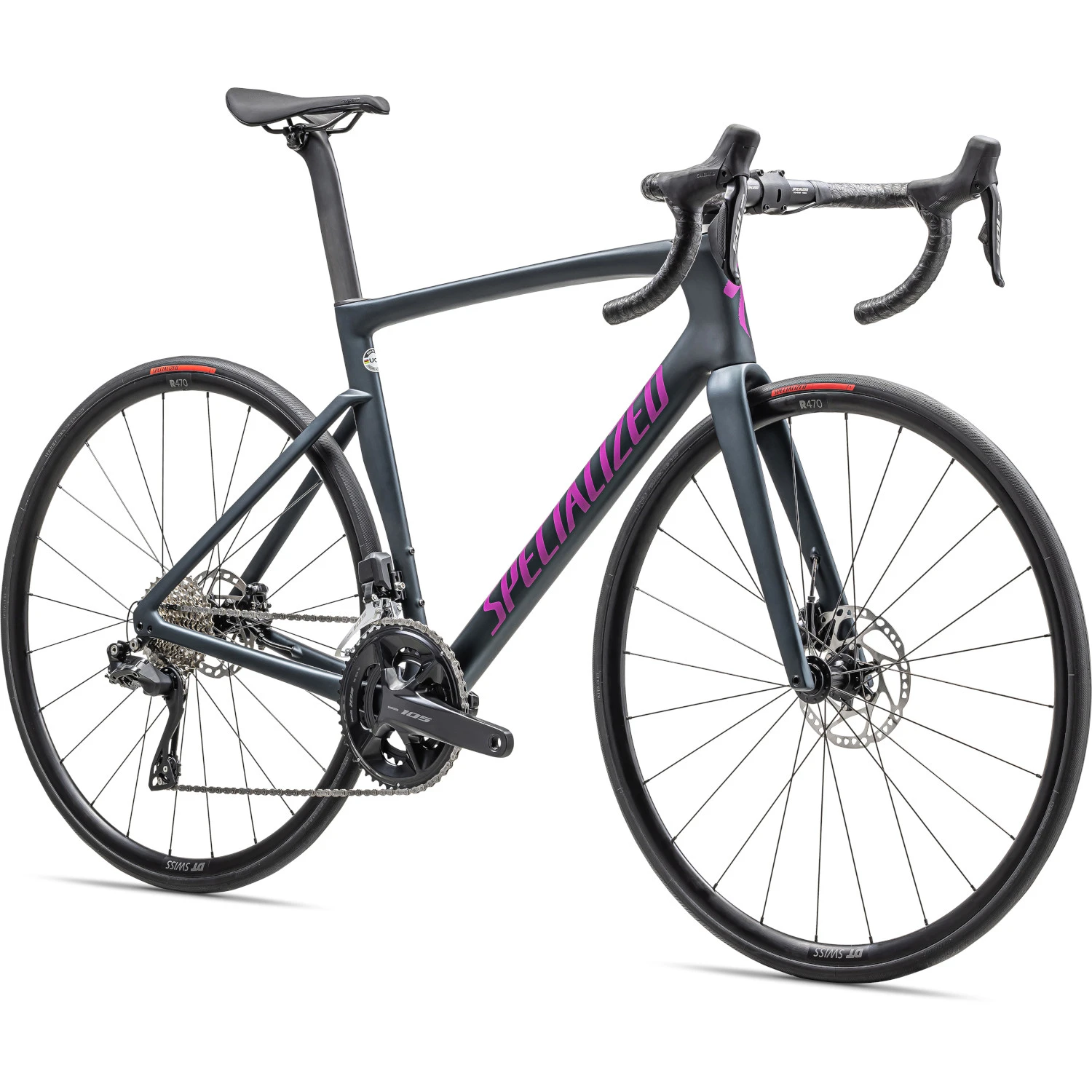Specialized Vélo Route Carbone - TARMAC SL7 COMP - 2023 - Satin Metallic Deep Lake / Purple Orchid 5 Specialized Vélo Route Carbone - TARMAC SL7 COMP - 2023 - Satin Metallic Deep Lake / Purple Orchid – Image 3