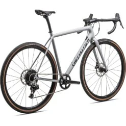 Specialized CRUX COMP - Vélo Gravel Carbone - 2023 - Gloss Dove Grey / Metallic Navy -Velo Lemonde Boutique 91423 52 crux comp dovgry metdknvy 1 1456858