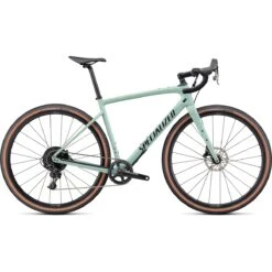 Specialized DIVERGE SPORT - Apex - Vélo Gravel Carbone - 2022 - Gloss White Sage / Oak / Black / Chrome