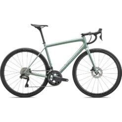 Specialized Bici Da Corsa Carbonio - AETHOS PRO - Shimano Ultegra Di2 - 2023 - Metallic White Sage / White Sage