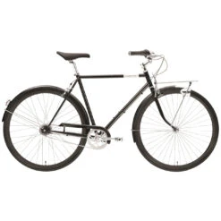 Creme Cycles CAFERACER Man Solo - Vélo De Ville Pour Homme - 2023 - Noir
