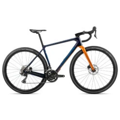 Orbea Terra M30 Team - GRX RX810 Vélo Gravel - 2023 - Blue Carbon / Leo Orange