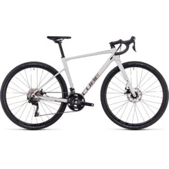 CUBE Vélo Gravel Femme - NUROAD WS - 2023 - Lightgrey / Rose