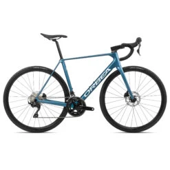 Orbea Vélo Route Carbone 105 - ORCA M30 - 2024 - Slate Blue - Halo Silver (matt)