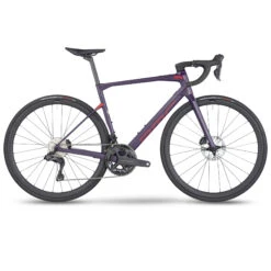 BMC ROADMACHINE 01 THREE - Vélo Route En Carbone - 2023 - Violet & Neon Red -Velo Lemonde Boutique roadmachine 01 three sideview 1411458