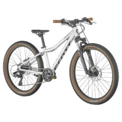 SCOTT Vélo Enfant - SCALE 24 Disc - 2023 - Argent -Velo Lemonde Boutique scott scale 24 disc silver 02 1490293