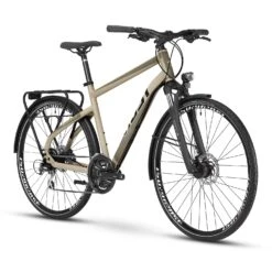 Ghost SQUARE TREKKING Base AL U - Trekking Bike - 2021 - Dust / Black -Velo Lemonde Boutique square trekking base al u dust black 2 970848