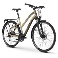 Ghost SQUARE TREKKING Base AL W - Women Trekking Bike - 2021 - Dust / Black -Velo Lemonde Boutique square trekking base al w dust black 2 970911