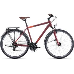 CUBE TOURING - Trekking Bike - 2022 - Darkred/red A00
